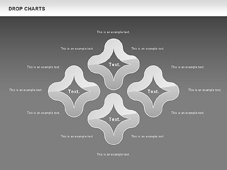Gráfico de formas de gota de agua gratis, Diapositiva 12, 00799, Modelos de negocios — PoweredTemplate.com