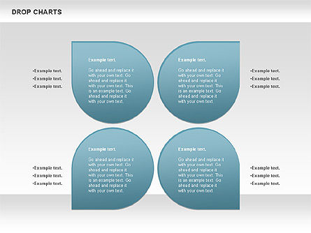 Gráfico de formas de gota de agua gratis, Diapositiva 5, 00799, Modelos de negocios — PoweredTemplate.com