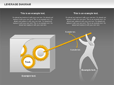 Leverage-Diagramm, Folie 10, 00800, Business Modelle — PoweredTemplate.com