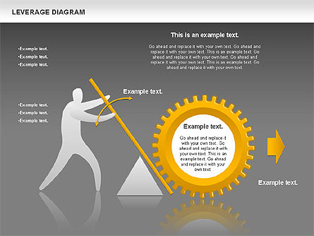 Diagram Leverage, Slide 12, 00800, Model Bisnis — PoweredTemplate.com