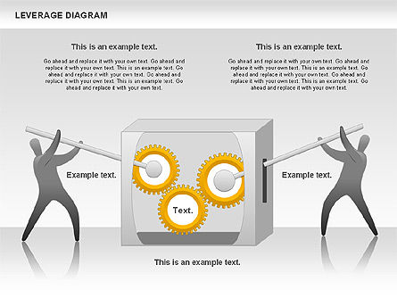Leverage Diagram, Slide 5, 00800, Business Models — PoweredTemplate.com