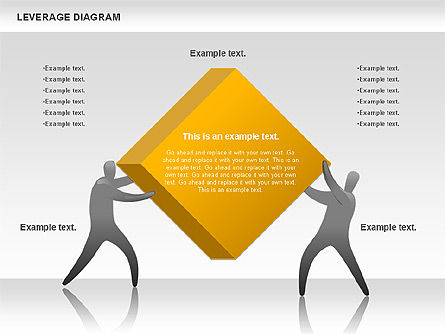 Diagram Leverage, Slide 6, 00800, Model Bisnis — PoweredTemplate.com