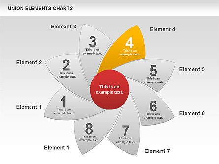 Gráficos de elementos de la Unión, Diapositiva 9, 00801, Modelos de negocios — PoweredTemplate.com