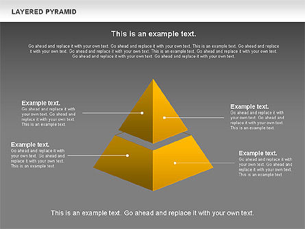 Layered Pyramids, Slide 10, 00802, Business Models — PoweredTemplate.com