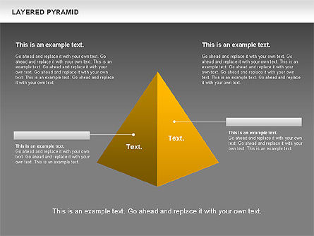 계층화 된 피라미드, 슬라이드 12, 00802, 비즈니스 모델 — PoweredTemplate.com
