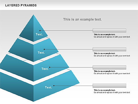 계층화 된 피라미드, 슬라이드 6, 00802, 비즈니스 모델 — PoweredTemplate.com