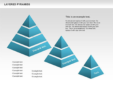 Pyramides en couches, Diapositive 8, 00802, Modèles commerciaux — PoweredTemplate.com