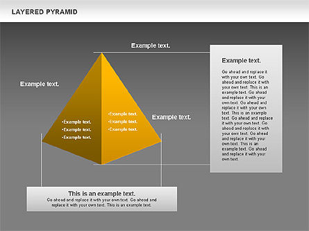 Pyramides en couches, Diapositive 9, 00802, Modèles commerciaux — PoweredTemplate.com