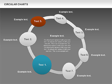 Circular Charts, Slide 12, 00803, Business Models — PoweredTemplate.com