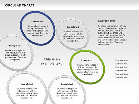 Circular charts, Dia 7, 00803, Businessmodellen — PoweredTemplate.com