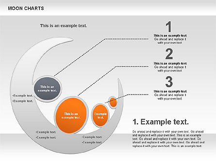 Chart Luna, Modello PowerPoint, 00805, Modelli di lavoro — PoweredTemplate.com