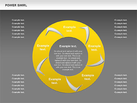 Power Swirl Chart, Folie 10, 00807, Business Modelle — PoweredTemplate.com