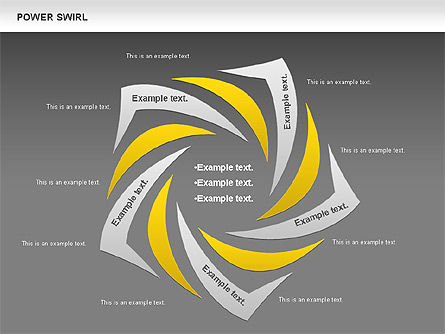 Power Swirl Chart, Slide 11, 00807, Business Models — PoweredTemplate.com