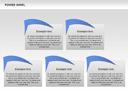 Power Swirl Chart, Diapositive 3, 00807, Modèles commerciaux — PoweredTemplate.com
