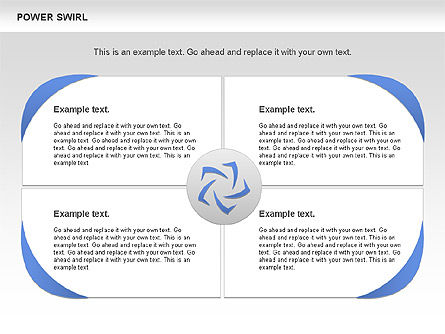 Power Swirl Chart, Diapositive 5, 00807, Modèles commerciaux — PoweredTemplate.com