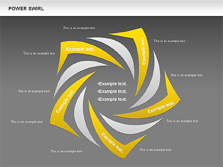 Power Swirl Chart, Slide 8, 00807, Business Models — PoweredTemplate.com
