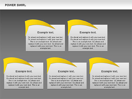 Power Swirl Chart, Diapositive 9, 00807, Modèles commerciaux — PoweredTemplate.com