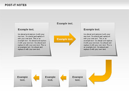 Post-it Paper Notes Shapes, Slide 2, 00811, Business Models — PoweredTemplate.com