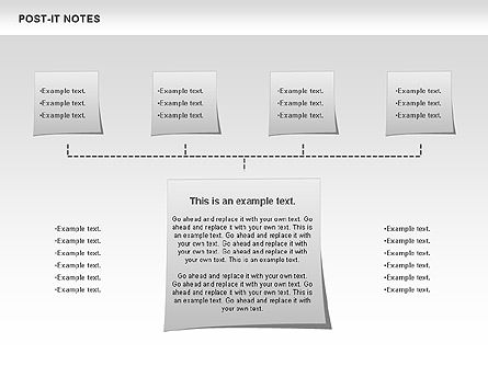 Post-it Paper Notes Shapes, Slide 3, 00811, Business Models — PoweredTemplate.com
