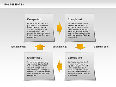 Post-it Paper Notes Shapes, Slide 4, 00811, Business Models — PoweredTemplate.com