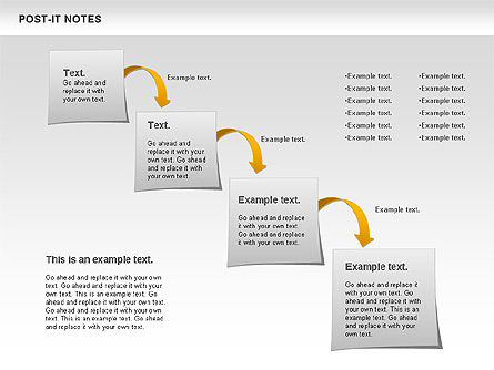 Post-it Paper Notes Shapes, Slide 5, 00811, Business Models — PoweredTemplate.com