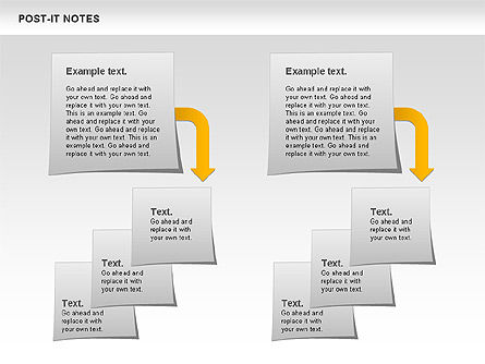 Post-it Paper Notes Shapes, Slide 6, 00811, Business Models — PoweredTemplate.com
