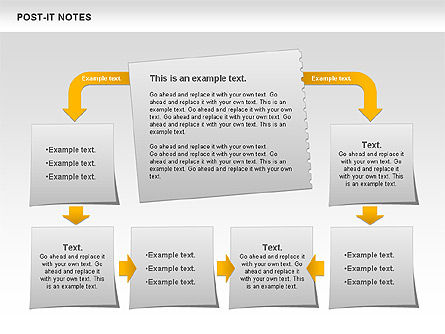 Post-it Paper Notes Shapes, Slide 9, 00811, Business Models — PoweredTemplate.com