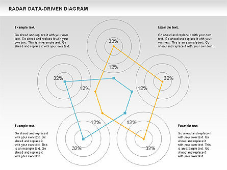 Diagrama de datos de radar, Diapositiva 7, 00813, Modelos de negocios — PoweredTemplate.com