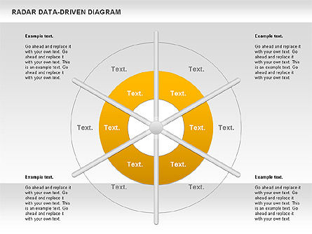 Radar diagrama de dados-driven, Deslizar 8, 00813, Modelos de Negócio — PoweredTemplate.com