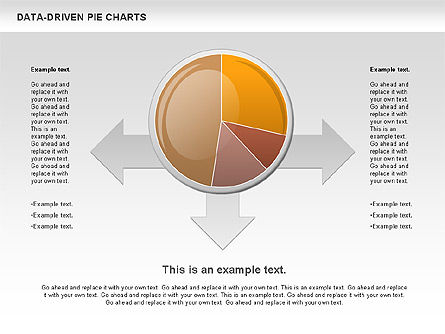 데이터 기반 원형 차트, 슬라이드 10, 00814, 파이 차트 — PoweredTemplate.com