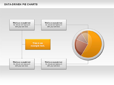 Gráfico circular controlado por datos, Diapositiva 11, 00814, Gráficos circulares — PoweredTemplate.com