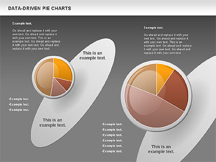 Gráfico circular controlado por datos, Diapositiva 14, 00814, Gráficos circulares — PoweredTemplate.com
