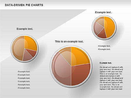 Diagramme à données orientées, Diapositive 6, 00814, Diagrammes circulaires — PoweredTemplate.com