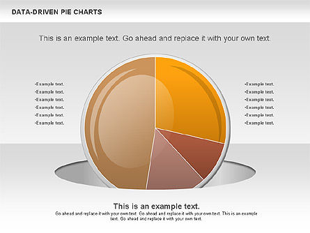 Gráfico circular controlado por datos, Diapositiva 7, 00814, Gráficos circulares — PoweredTemplate.com
