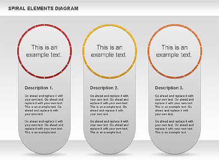 Spiral Elements Diagram, Slide 12, 00815, Stage Diagrams — PoweredTemplate.com