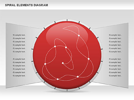 Diagrama de elementos en espiral, Diapositiva 13, 00815, Diagramas de la etapa — PoweredTemplate.com