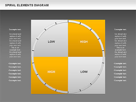 Diagramme des éléments en spirale, Diapositive 18, 00815, Schémas d'étapes — PoweredTemplate.com