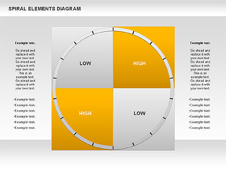 Spiral Elements Diagram, Slide 2, 00815, Stage Diagrams — PoweredTemplate.com