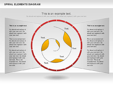 Diagramme des éléments en spirale, Diapositive 7, 00815, Schémas d'étapes — PoweredTemplate.com
