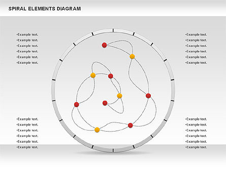 Spiralelement-Diagramm, Folie 8, 00815, Ablaufdiagramme — PoweredTemplate.com