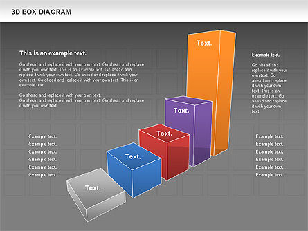 Diagrama de caja 3D, Diapositiva 12, 00816, Modelos de negocios — PoweredTemplate.com