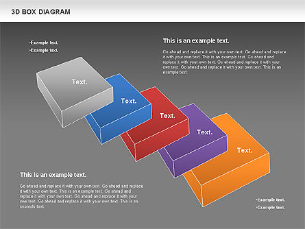 Diagramme de boîte 3d, Diapositive 13, 00816, Modèles commerciaux — PoweredTemplate.com