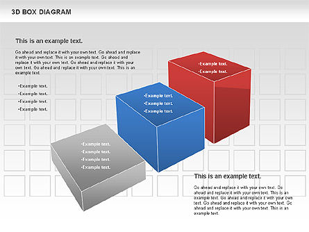 Diagram Kotak 3d, Slide 5, 00816, Model Bisnis — PoweredTemplate.com
