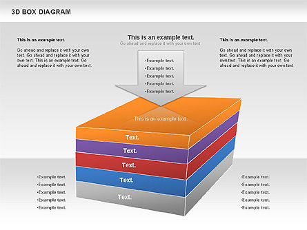 Diagrama de caja 3D, Diapositiva 8, 00816, Modelos de negocios — PoweredTemplate.com