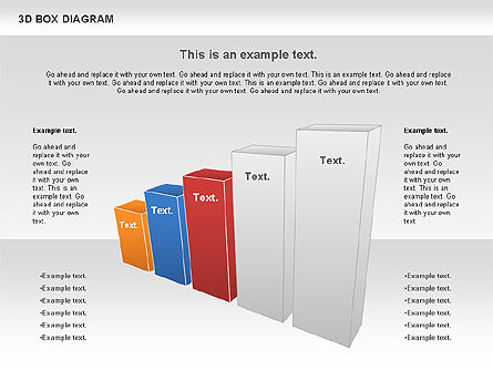 Diagram Kotak 3d, Slide 9, 00816, Model Bisnis — PoweredTemplate.com