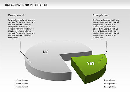 Diagram Pie 3d Berbasis Data, Templat PowerPoint, 00817, Bagan Bulat — PoweredTemplate.com
