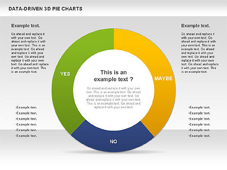 Gráfico circular en 3D controlado por datos, Diapositiva 6, 00817, Gráficos circulares — PoweredTemplate.com