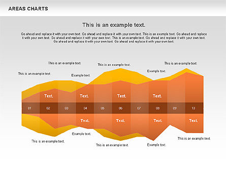 Area chart, Modelo do PowerPoint, 00819, Modelos de Negócio — PoweredTemplate.com