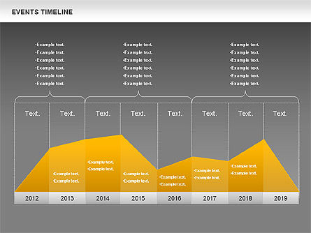Eventi diagramma temporale, Slide 10, 00825, Timelines & Calendars — PoweredTemplate.com