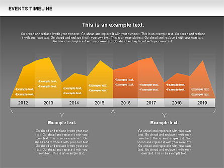 Ereignisse Zeitplan Diagramm, Folie 11, 00825, Timelines & Calendars — PoweredTemplate.com